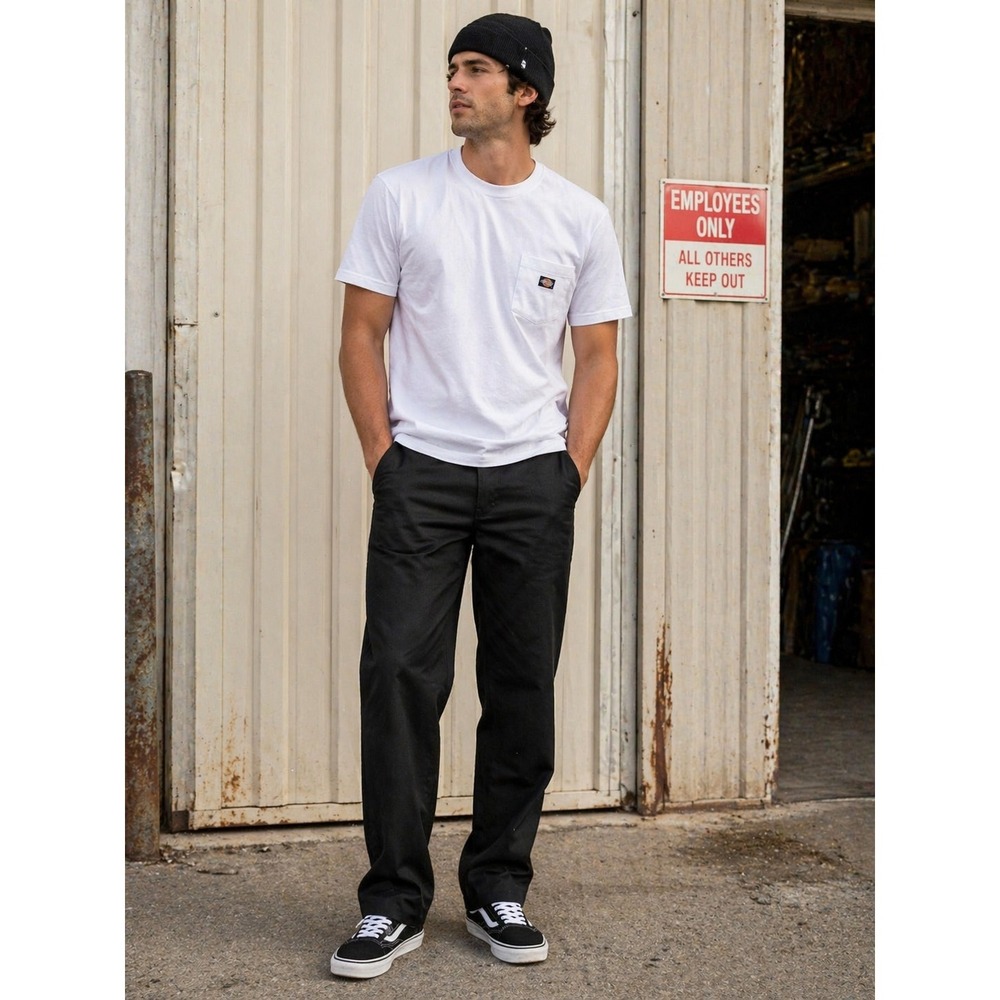 Dickies 874 Work Pants Men's Black Original Fit Straight Leg Uniform Durable